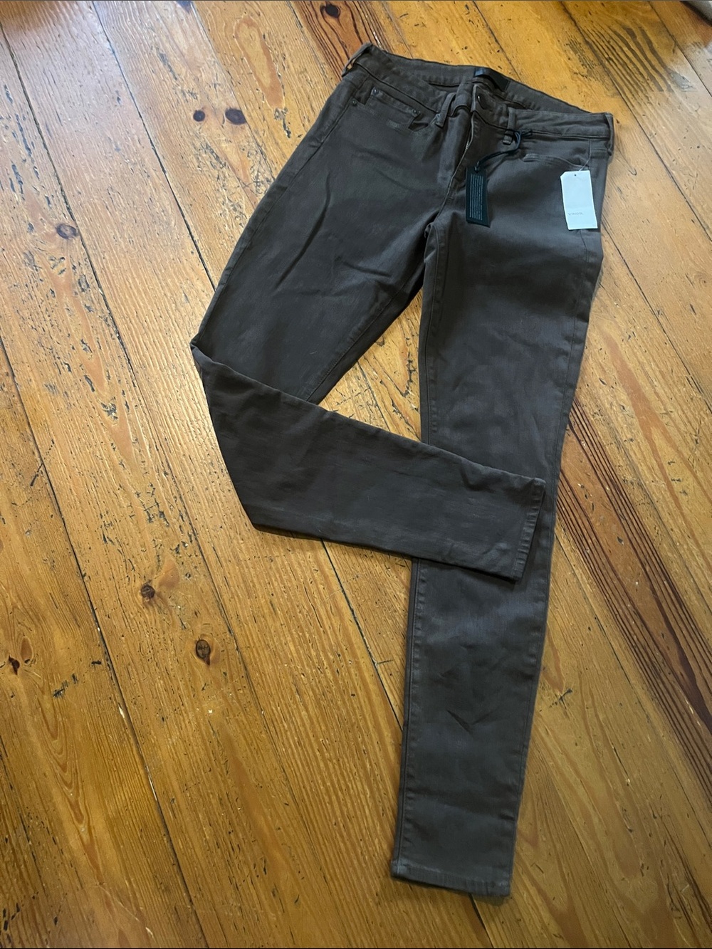 Vince Skinny Jeans in Dark Brown